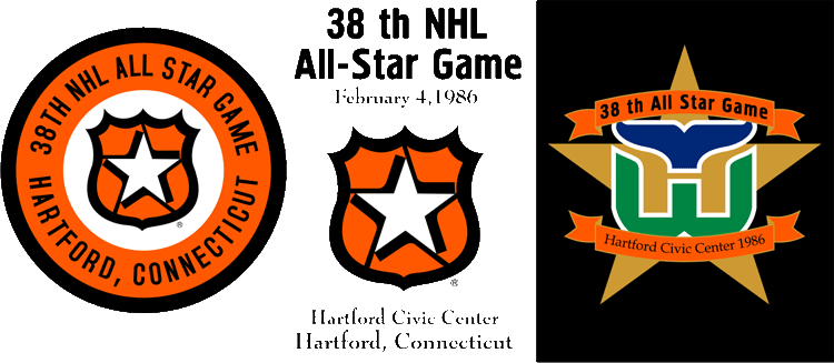 NHL All-Star Game 1985-1986 Logo vinyl decal